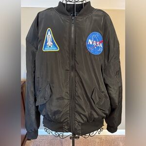 NASA Black Bomber Jacket
